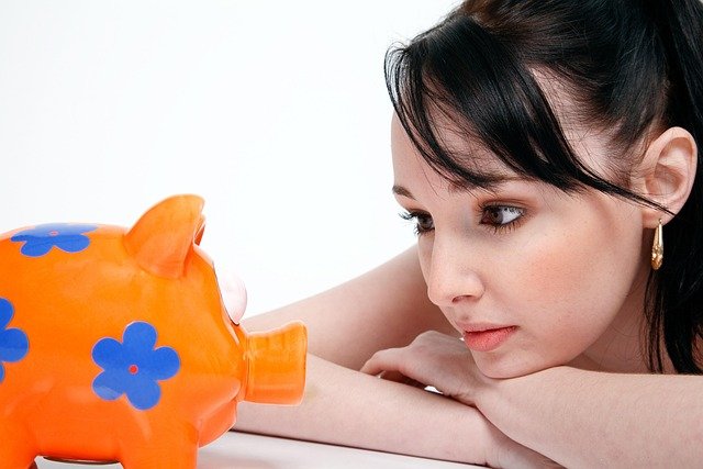 piggy bank, tesouro saving, money, young woman, finance, currency, coin, investment, white, economy, staring, save, piggy bank, money, money, money, money, money, finance, investment